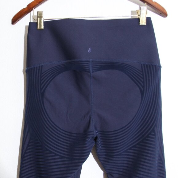 Fanka Body Sculpt Leggings (Reversible Wear) Navy Blue High Rise Contour - Picture 6 of 12